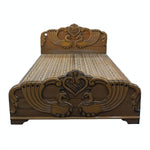 Wooden cot Double Peacock - 6 Feet