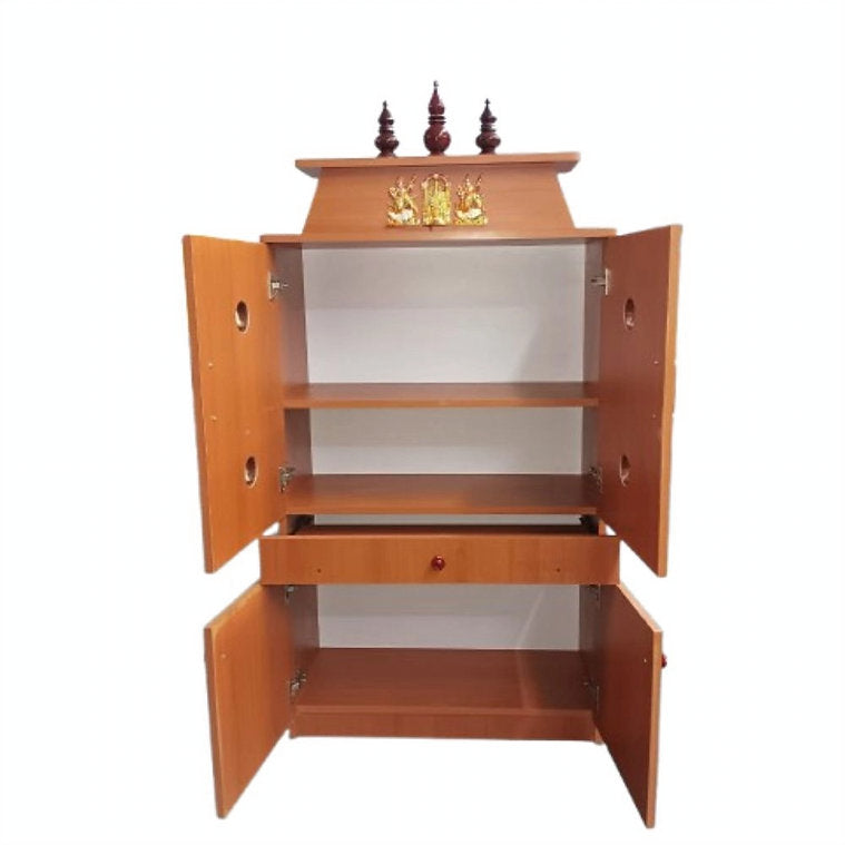 Pooja Stand with hanging bell door & kalasam Model 4*2.5 Feet