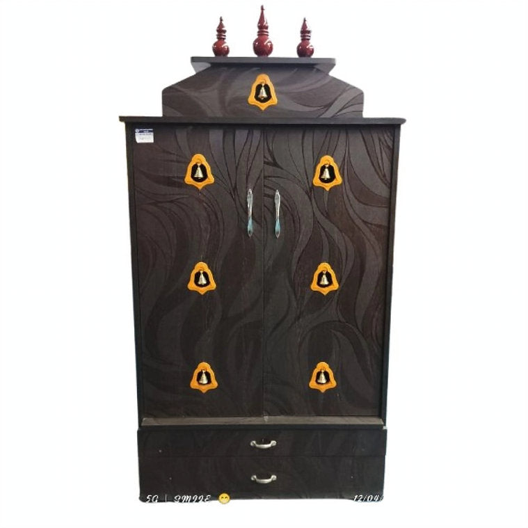 Pooja Stand with hanging bell door & Kalasam Model-4*2.5 Feet