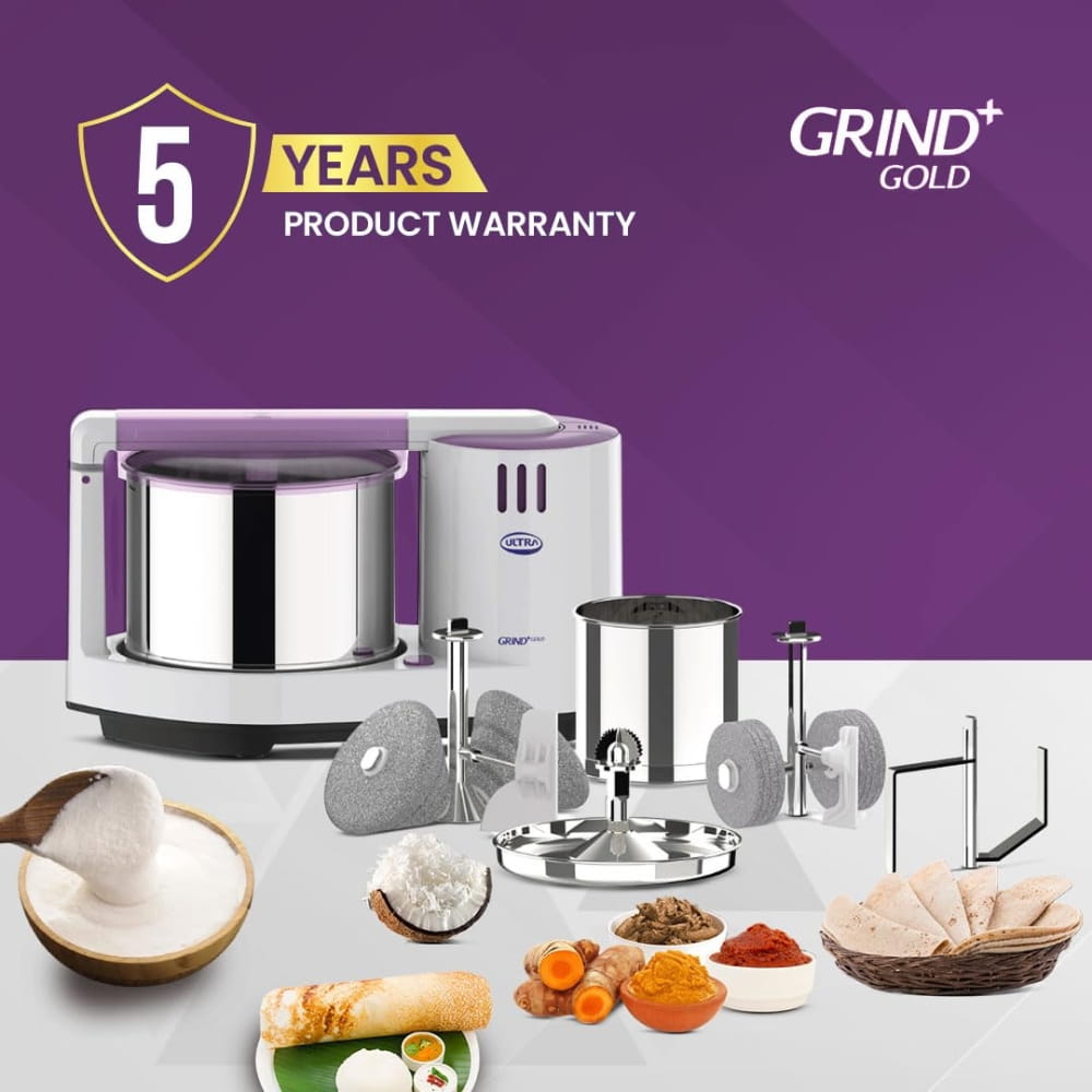 ELGI Ultra 2L	Table top Wet Grinder - Gold Celebration