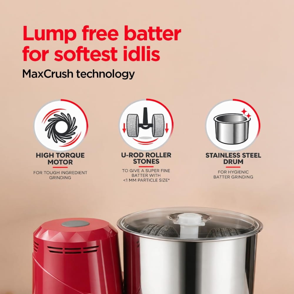 Preethi 2L Table top Wet Grinder -Galaxy