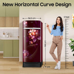 Samsung 189L 5 Star Direct Cool Refrigerator RR21H2H25HT - Hydrangea Plum