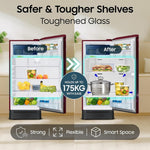 Samsung 189L 5 Star Direct Cool Refrigerator RR21H2H25HT - Hydrangea Plum