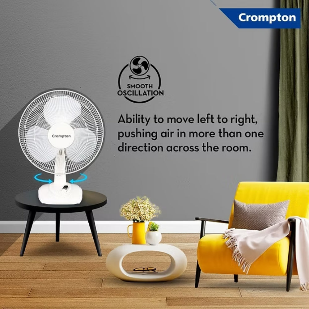 Crompton high flow wave plus table fan