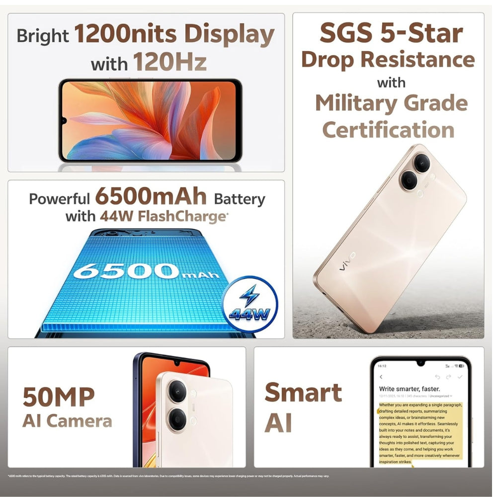 VIVO Y21 5G 6GB RAM 128 Storage Smart Phone