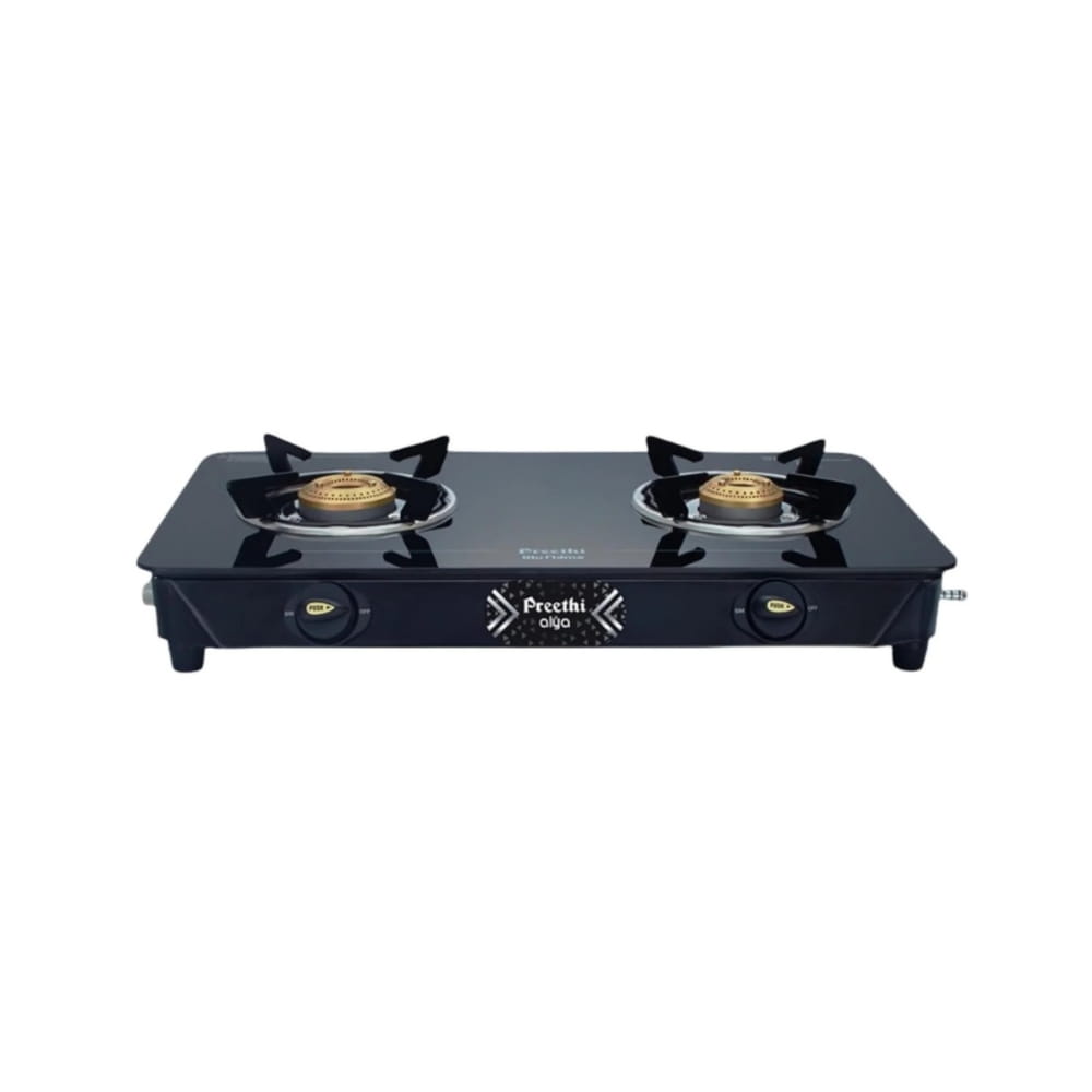 Preethi 2 Burner Glass Top Gas Stove - Alya
