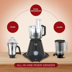 Preethi 750W	 5Jar Stainless Steel Mixer Grinder - Zodiac Black