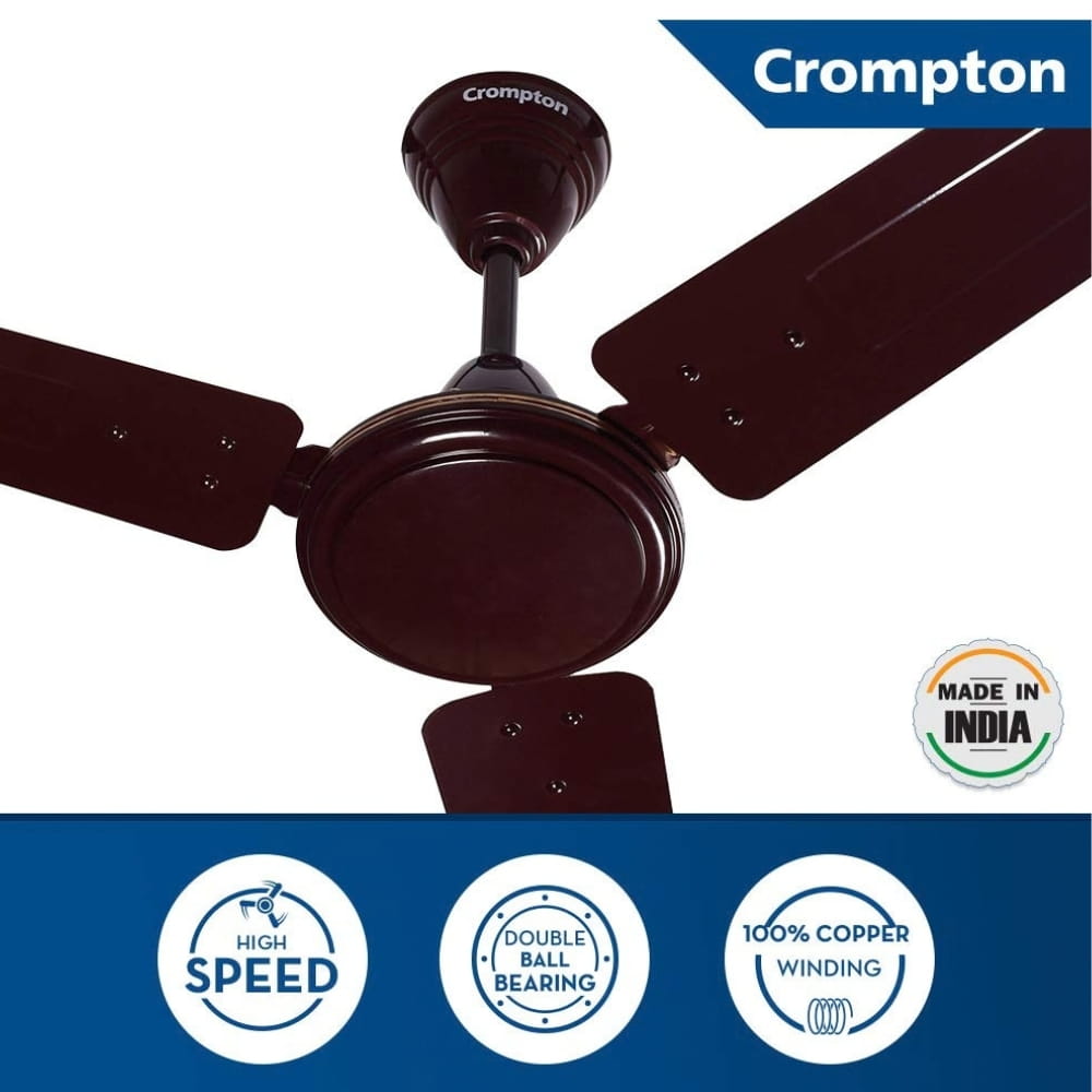 Crompton 1200mm Ceiling Fan -Sea wind Brown