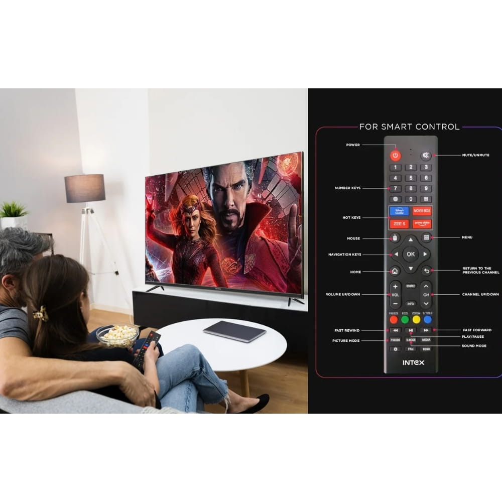 INTEX 32" HD Smart android 9.0 LED tv - SHF32104