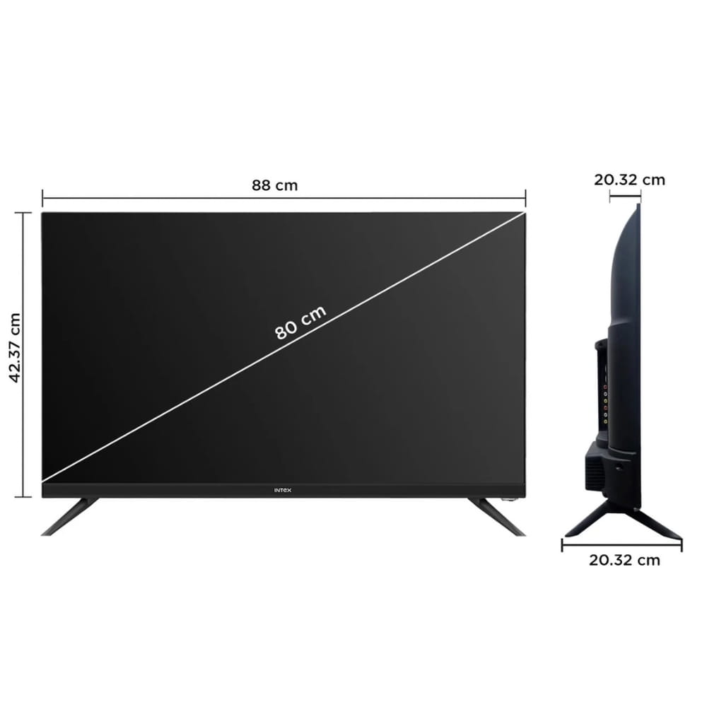 INTEX 32" HD Smart android 9.0 LED tv - SHF32104
