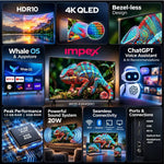 Impex 43" 4K UHD QLED Whale TV - WIOS 43A4QSK1