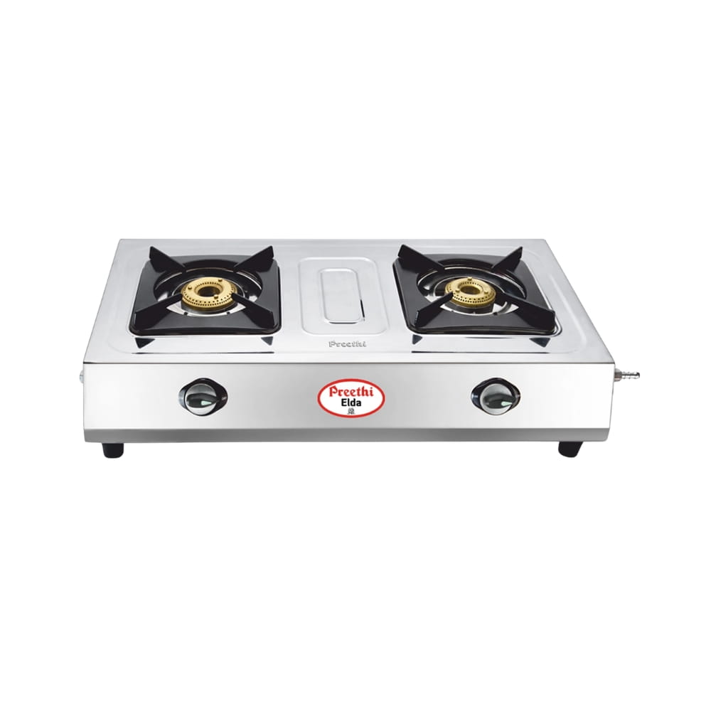 Preethi 2 Burner Stainless Steel	Gas Stove - Elda
