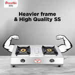 Preethi 2 Burner Stainless Steel	Gas Stove - Elda