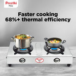Preethi 2 Burner Stainless Steel	Gas Stove - Fino