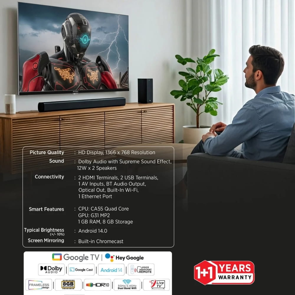 Intex 32" HD SMART TV - G3231