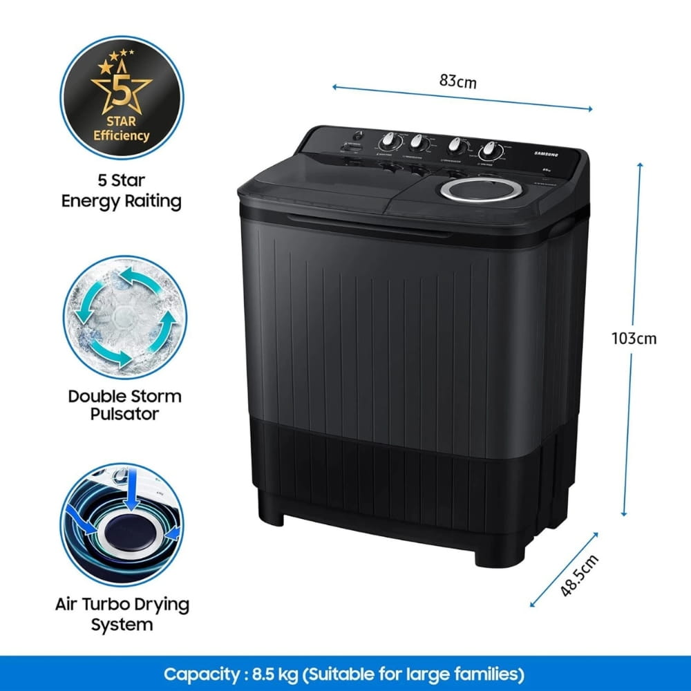 Samsung 8.5 Kg Semi Automatic Top Load Washing Machine - WT85B 4200GD