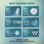 Haier 6.5 Kg Fully Automatic Top Load Washing Machine - HWM65