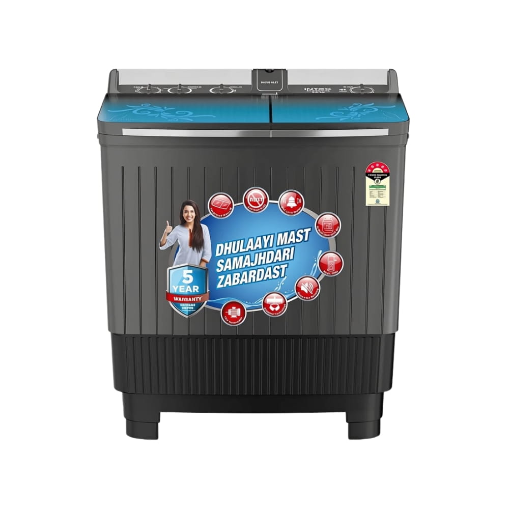 Intex 9.0 Kg Semi Automatic Top Load Washing Machine - SA90BGHG
