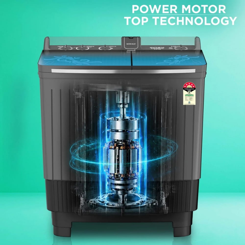 Intex 9.0 Kg Semi Automatic Top Load Washing Machine - SA90BGHG