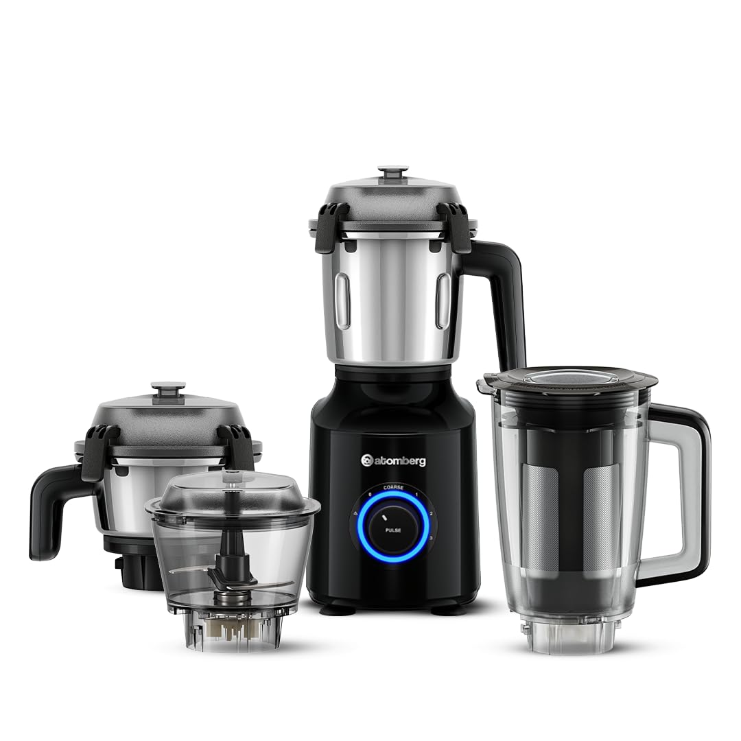 Atomberg 550W 2 Jar SS + 1 Juicer Jar + 1 Chopper jar	Mixer Grinder	- Zenova