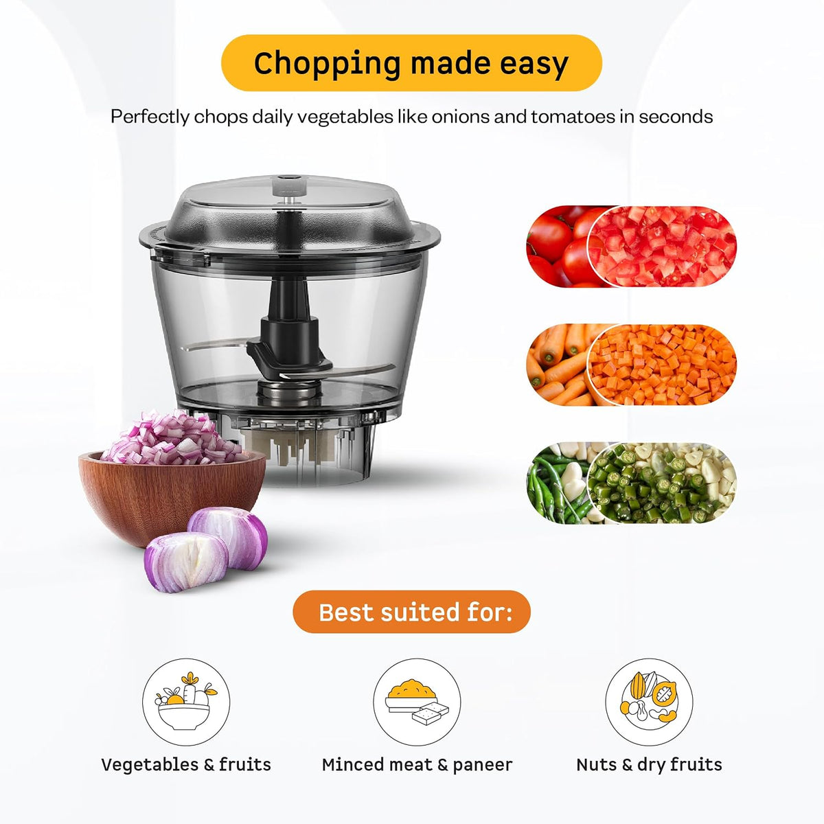 Atomberg 550W 2 Jar SS + 1 Juicer Jar + 1 Chopper jar	Mixer Grinder	- Zenova