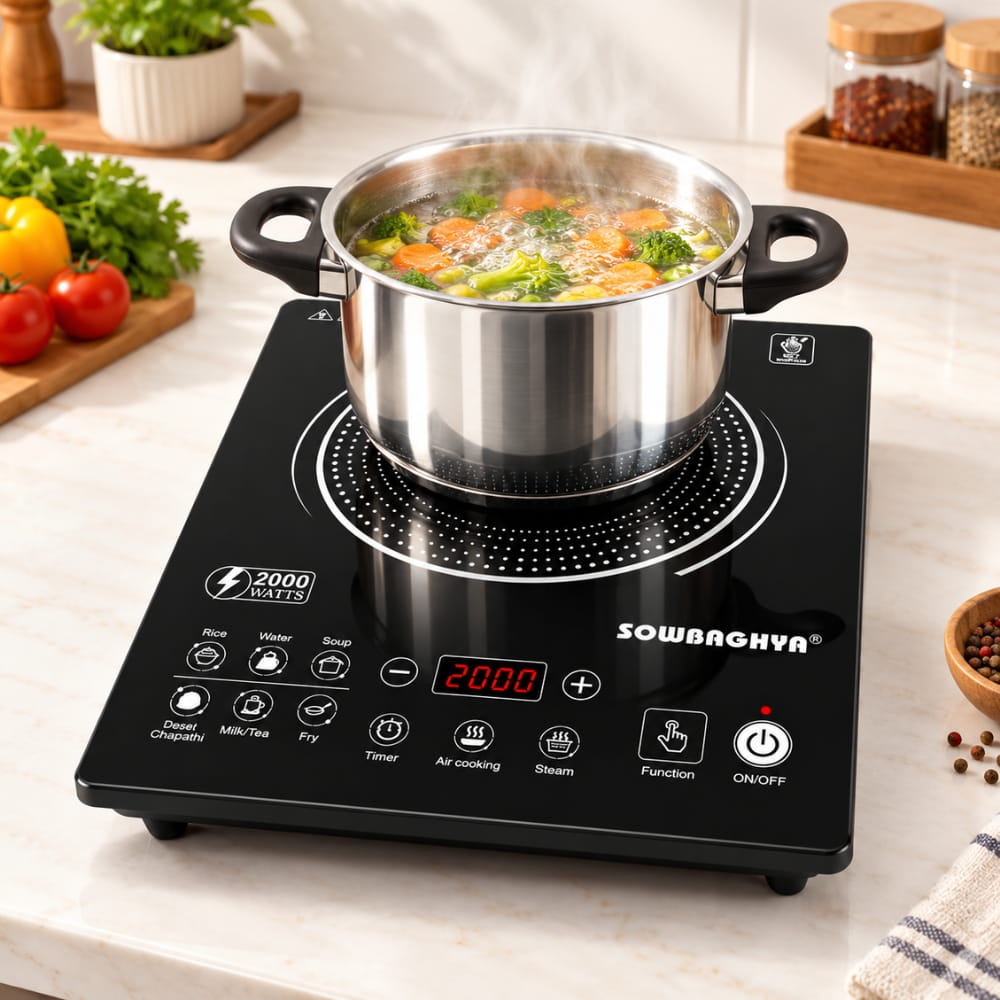 Sowbaghya 2000W Induction Cook Top - Nova Touch
