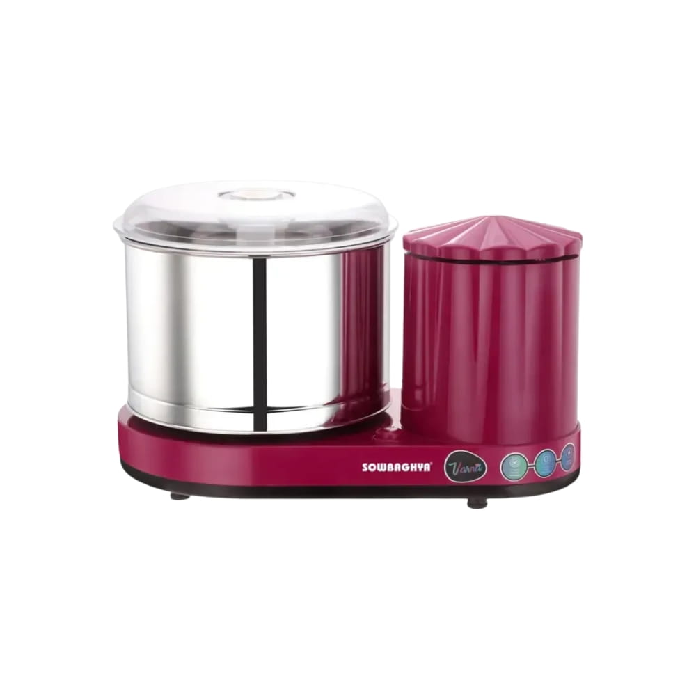 Sowbaghya 2L Table top Wet Grinder - Varna Pink