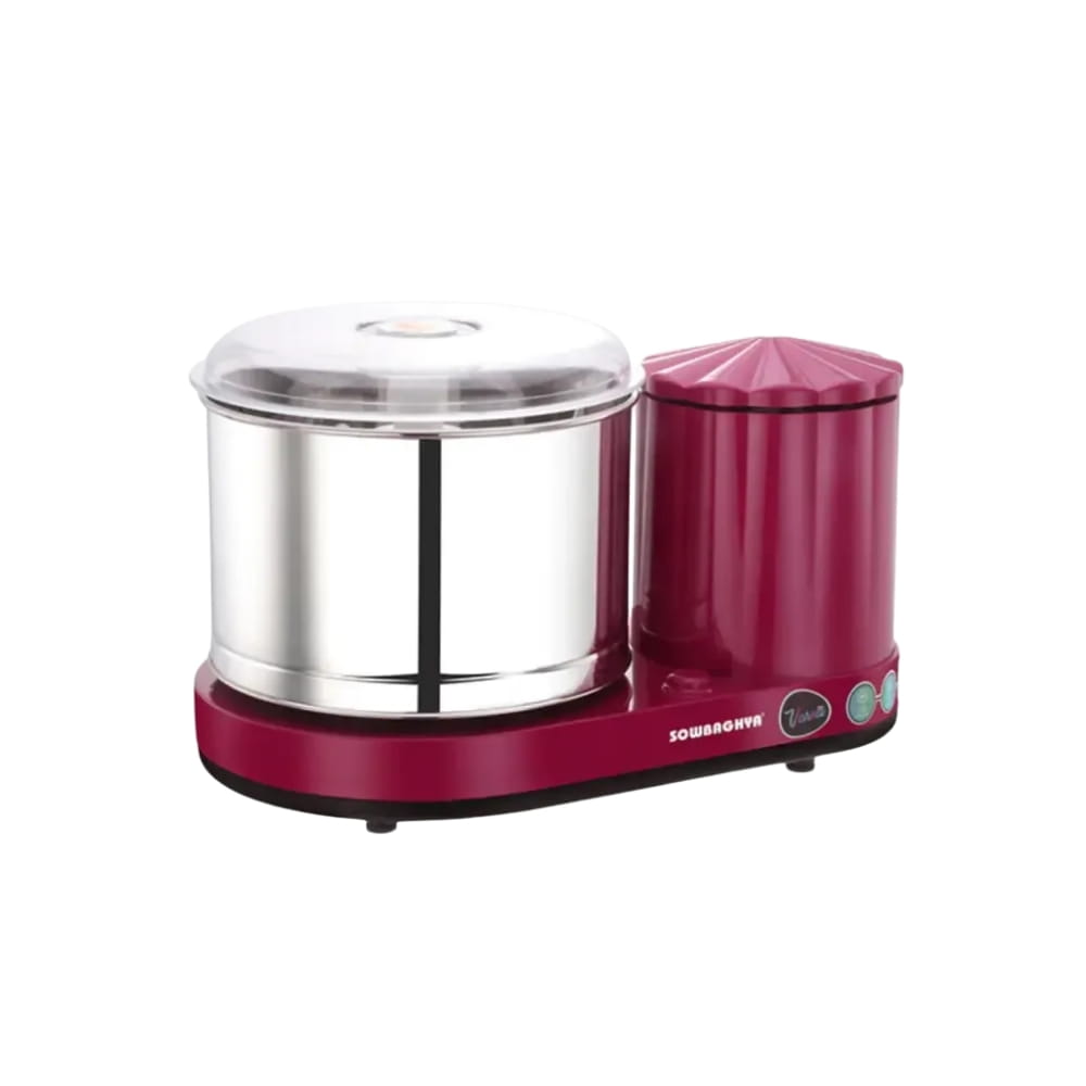 Sowbaghya 2L Table top Wet Grinder - Varna Pink