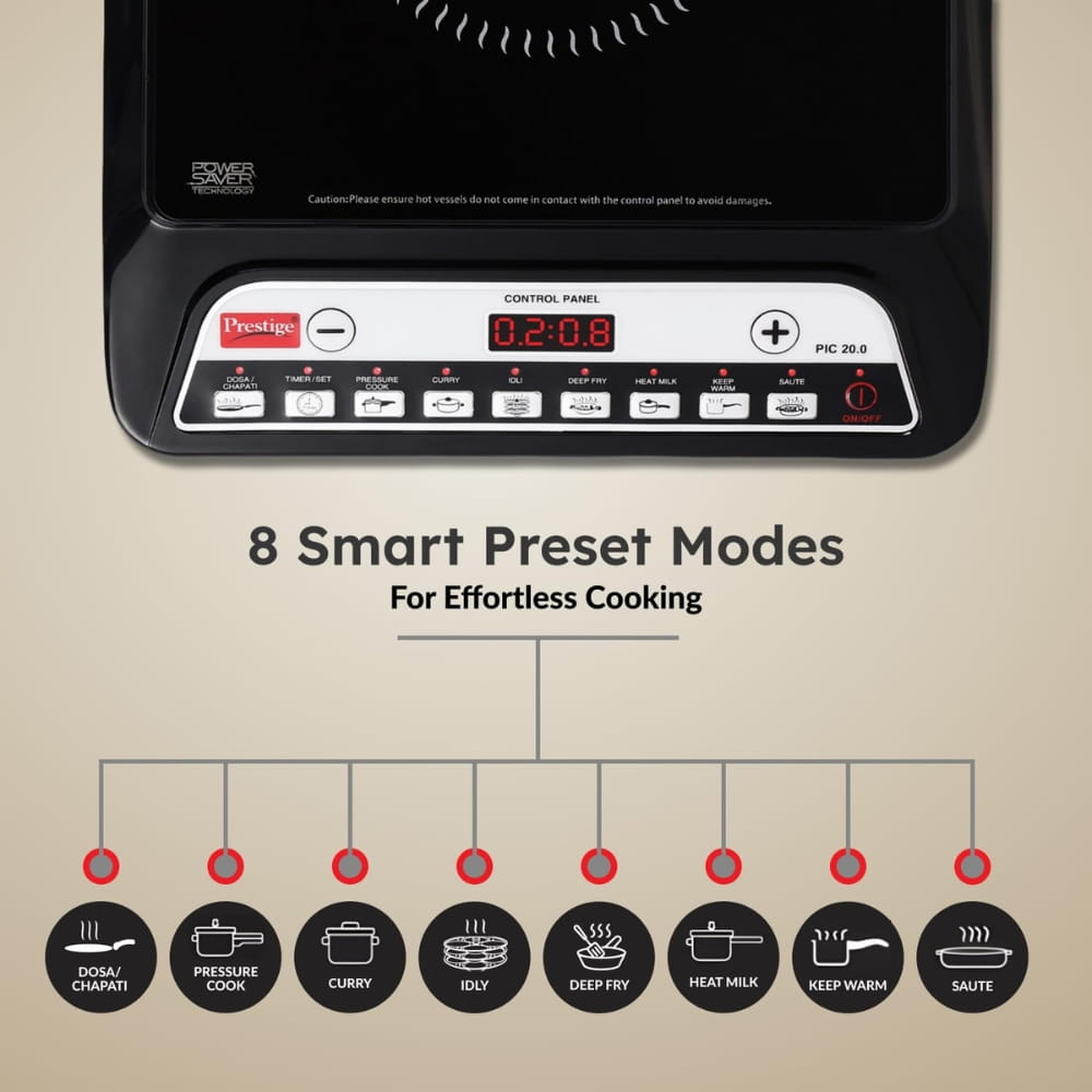 Prestige 1600W Induction Cook Top - 20