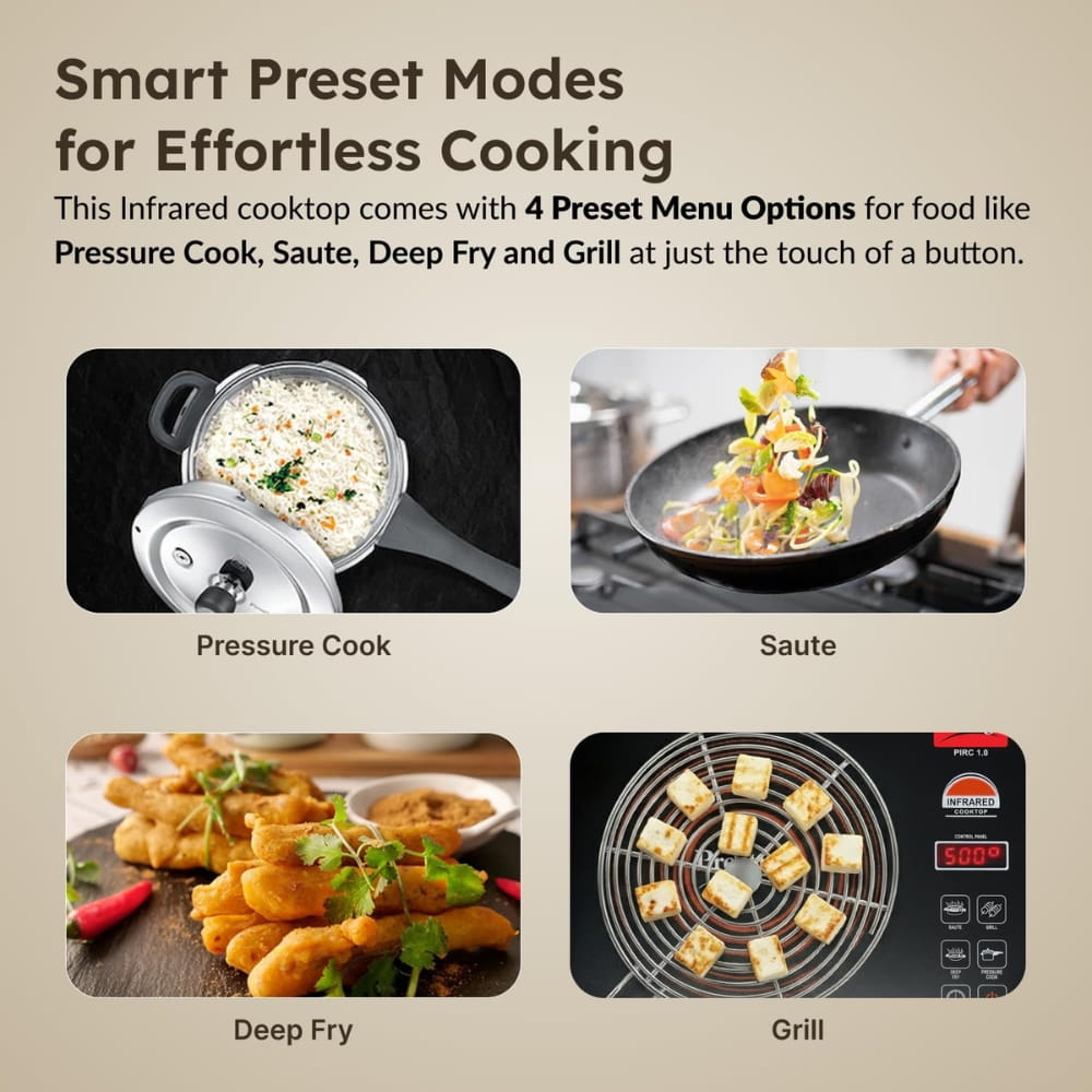 Prestige	2200W Induction Cook Top - Infra Red 1.0