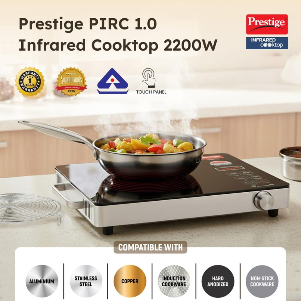 Prestige	2200W Induction Cook Top - Infra Red 1.0