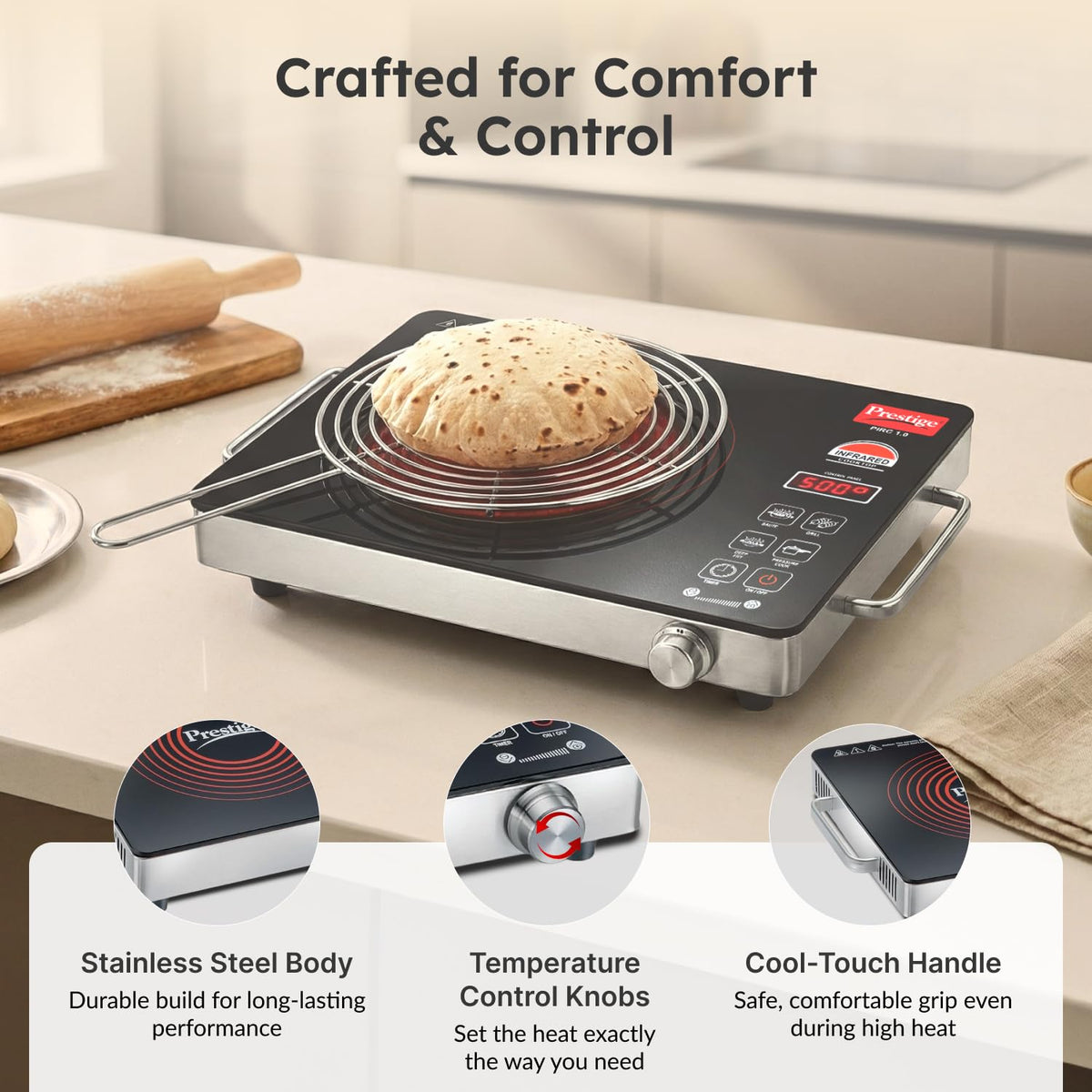 Prestige	2200W Induction Cook Top - Infra Red 1.0