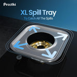 Preethi 3 Burner Glass Top	Gas Stove - Silverin