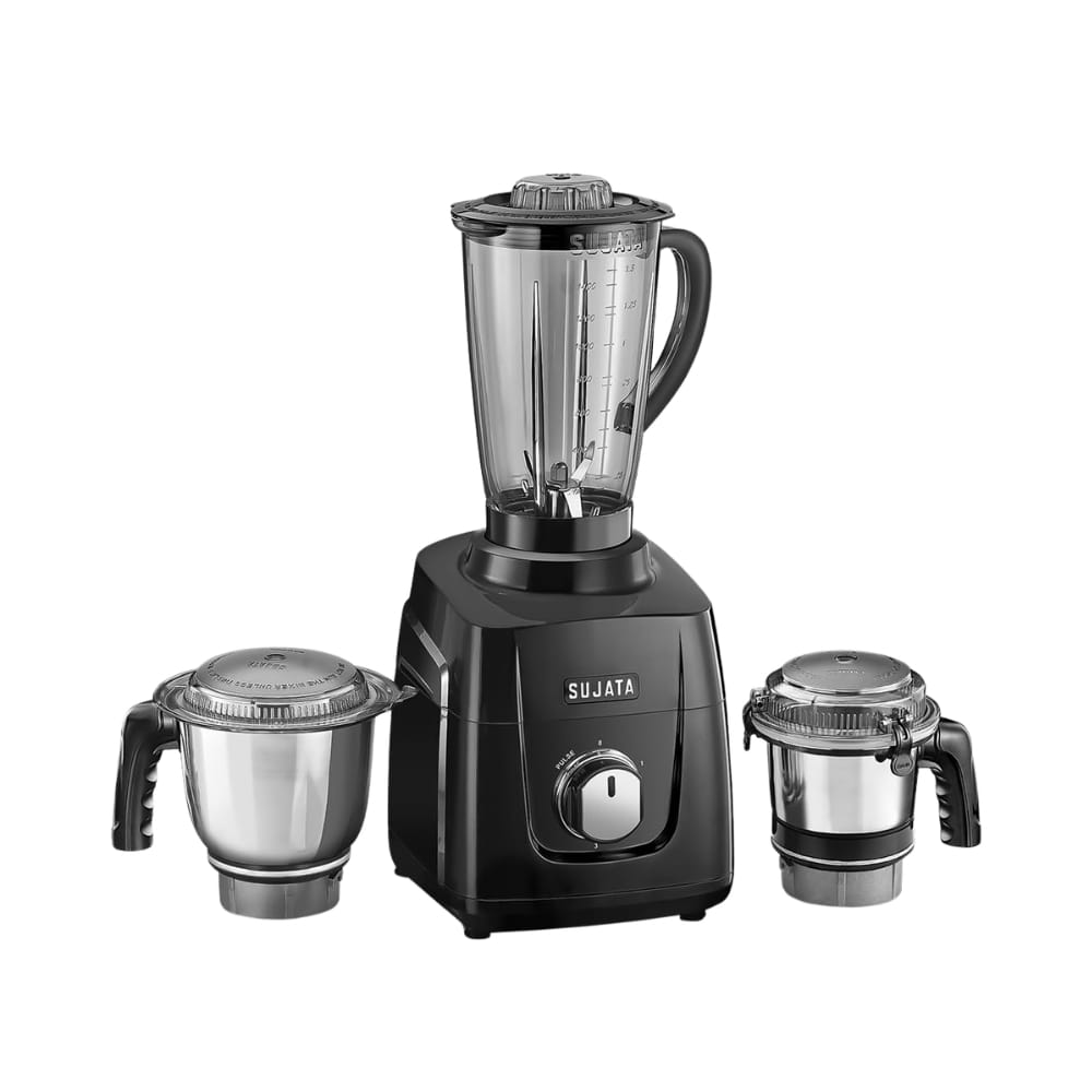 Sujata 1000W 2 Stainless Steel Jar with 1 Juicer jar Mixer Grinder - MG01