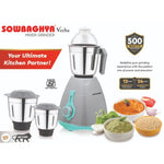 Sowbaghya 500W 3 Jar Stainless Steel Mixer Grinder - Veeha