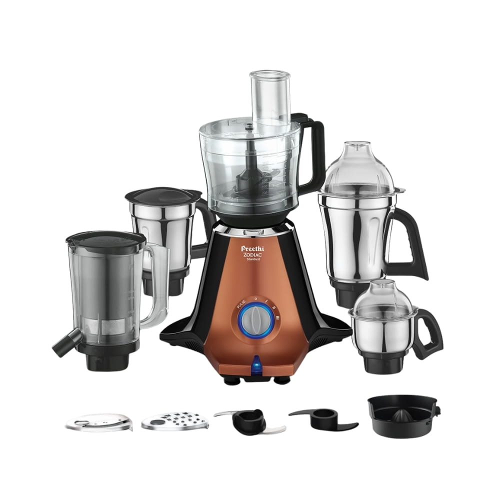 Preethi 750W 5Jar Stainless Steel Mixer Grinder - Zodiac Star Dust